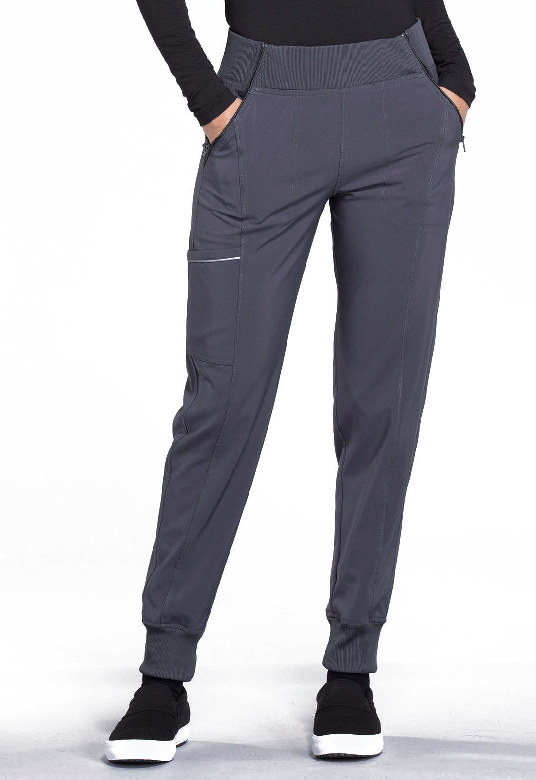 Cherokee Infinity CK110A Women's Jogger Pant - PETITE pewter