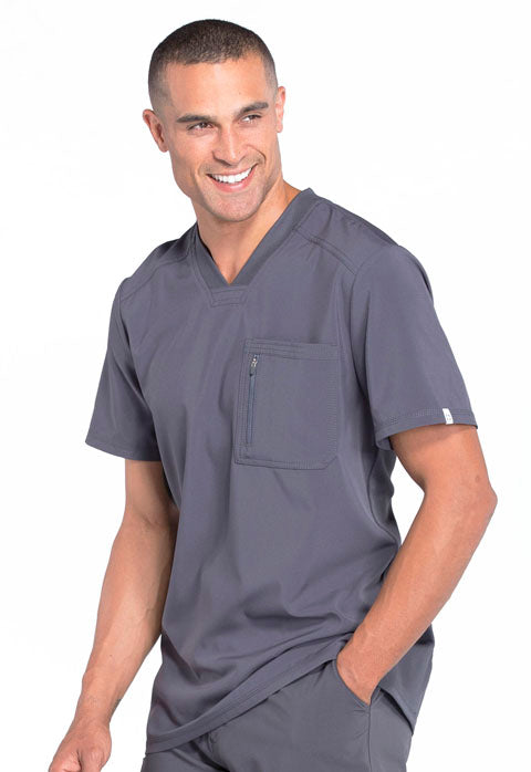 Cherokee Infinity CK910A Men's 1 pocket Top pewter grey