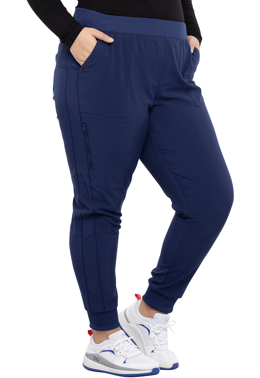 Cherokee Allura Women's Pull On Jogger Pant - PETITE navy right side