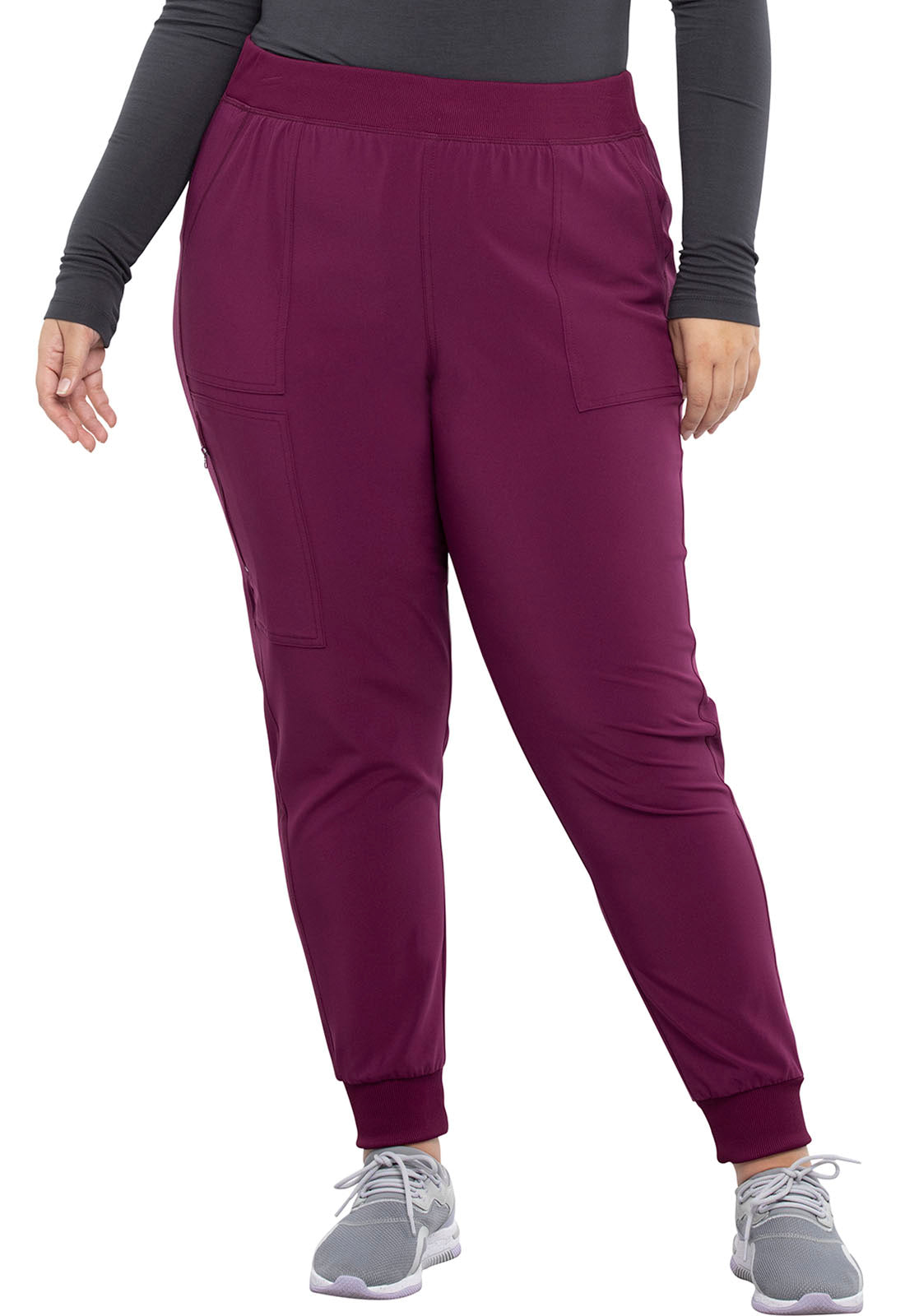 Cherokee Allura Women's Pull On Jogger Pant - PETITE wine