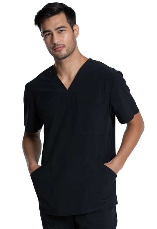 Cherokee Allura CKA686 Men's V-Neck Top Black