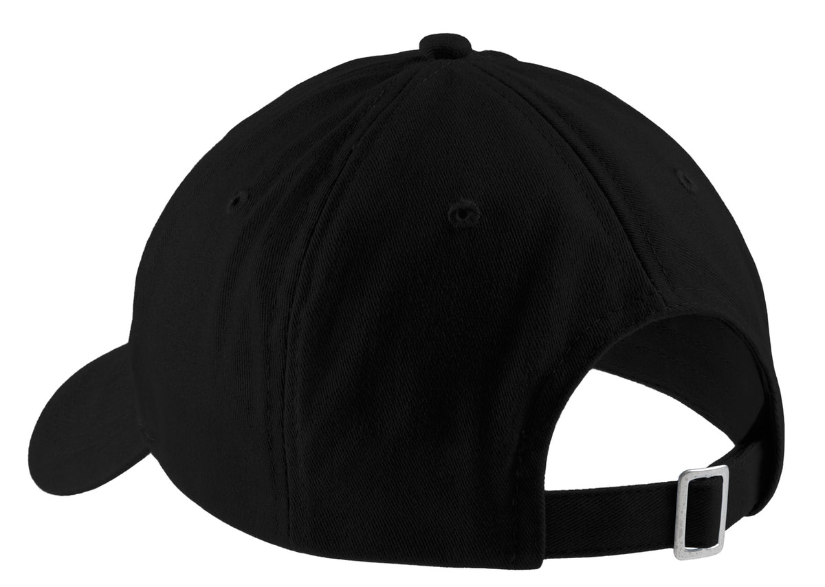 Sanmar Port & Company CP77 Baseball Hat Black Back
