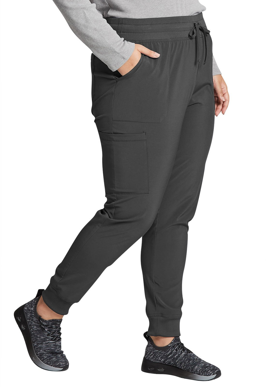 Dickies EDS DK065 Women's Mid Rise Jogger Pant Pewter Side