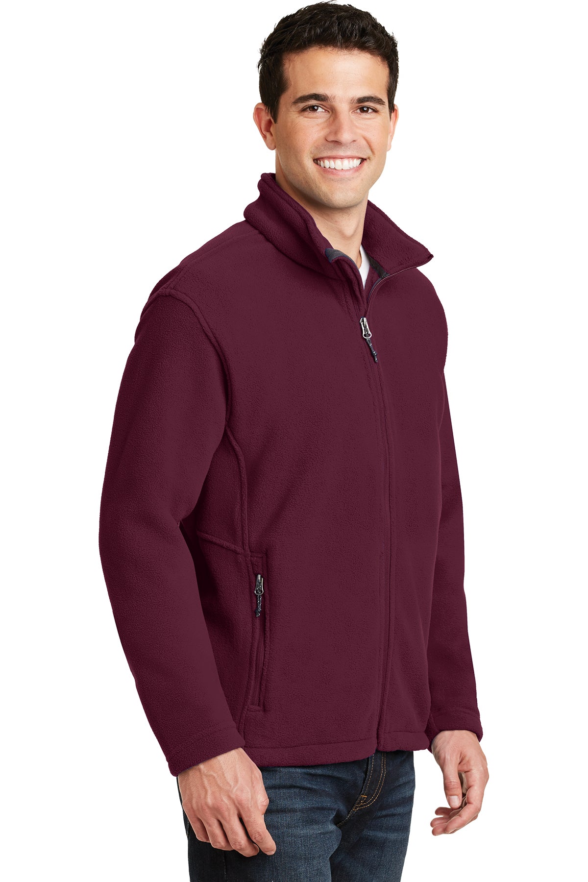 PA F217 Men's Fleece Jacket Maroon