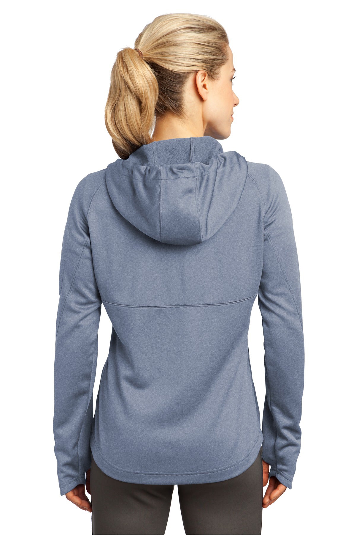Sport-Tek L248 Women's Tech Fleece Hoodie Grey Heather