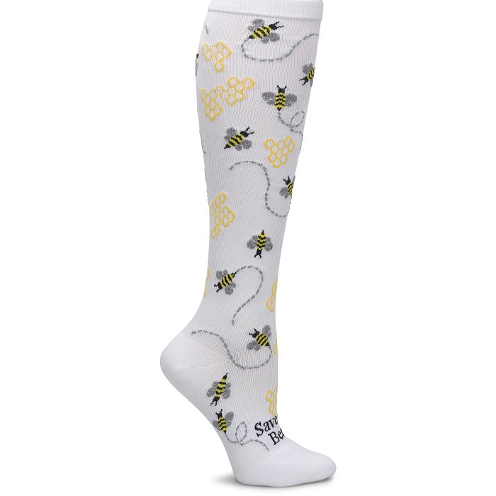 NurseMates Compression Socks - Save The Bees