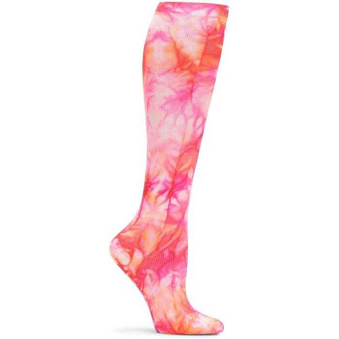 NurseMates Compression Socks - Tie Die Orange