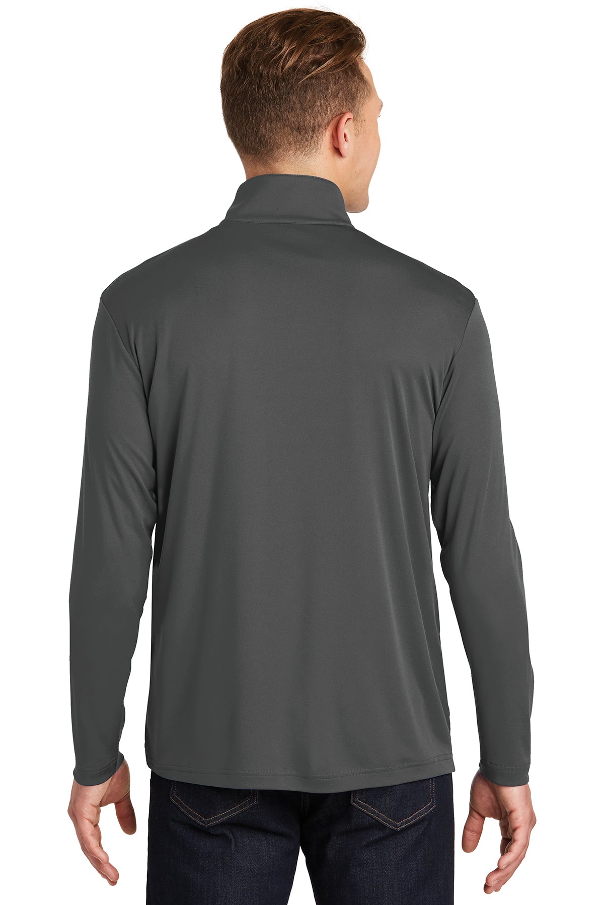 Sport-Tek ST357 Men's 1/4 zip Pullover Iron Grey