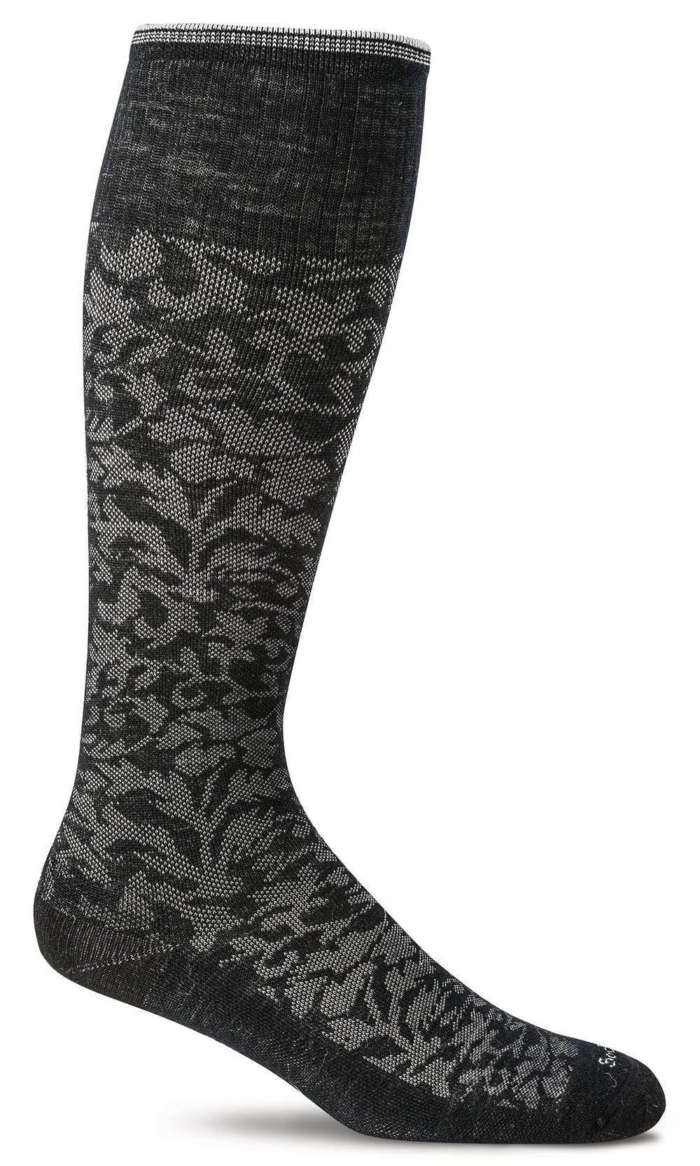 Sockwell Women's Moderate Compression Socks Damask Black