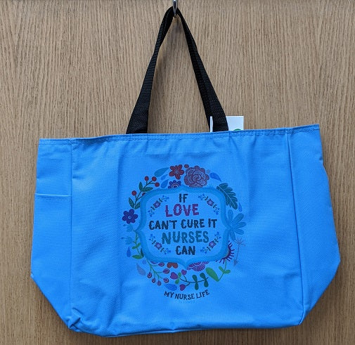 Nurse Life Tote Bag Blue Nurse Scan