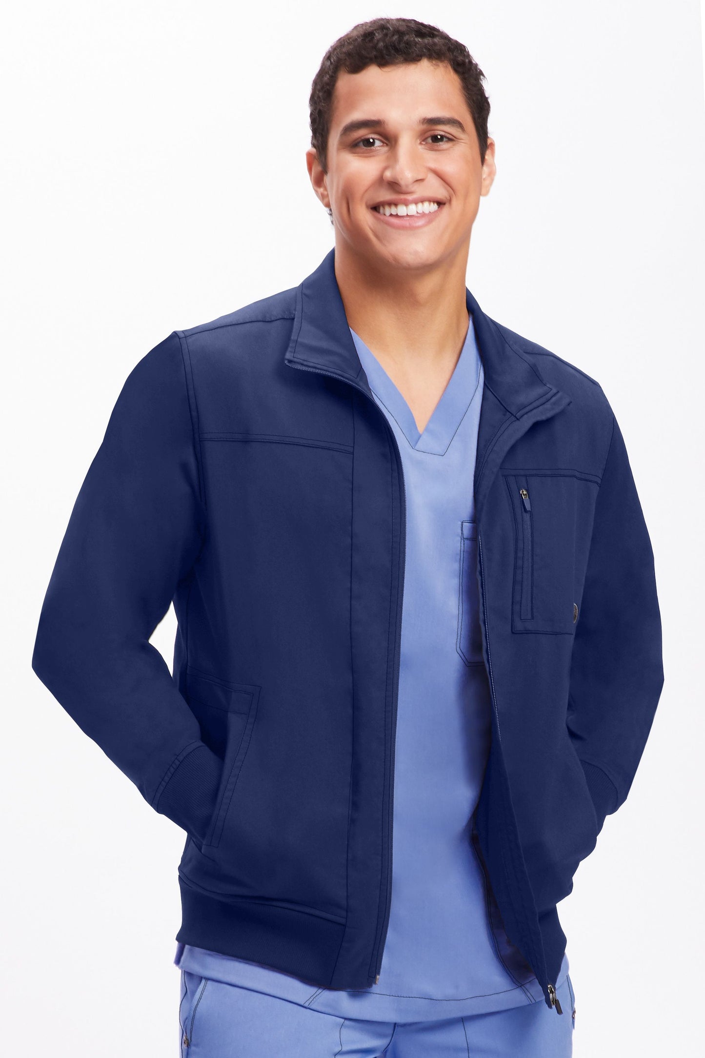 Healing Hands Purple Label 5530 Jonathan Bomber Men's Jacket Navy Front