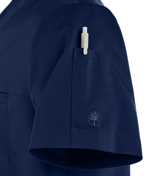 Healing Hands Purple Label 2330 Men's V-Neck Scrub Top Navy