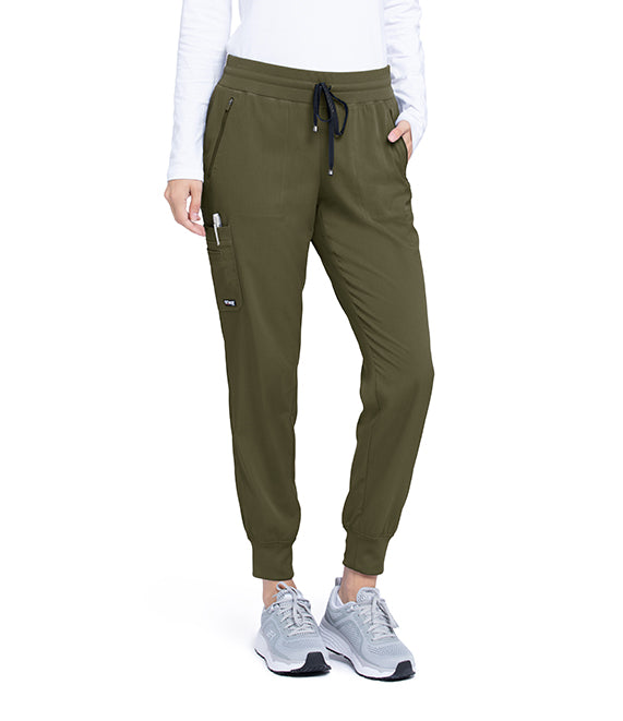 Grey's Anatomy GRSP537 Eden Pant Olive Front