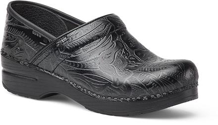 Dansko Professional Black Tooled Clog Black Tooled