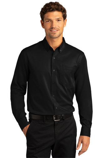 Port Authority® Long Sleeve SuperPro React™ Twill Shirt W808