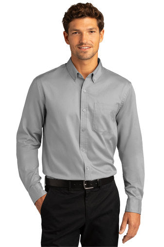 Port Authority® Long Sleeve SuperPro React™ Twill Shirt W808