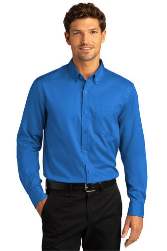 Port Authority® Long Sleeve SuperPro React™ Twill Shirt W808