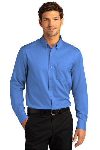 Port Authority® Long Sleeve SuperPro React™ Twill Shirt W808