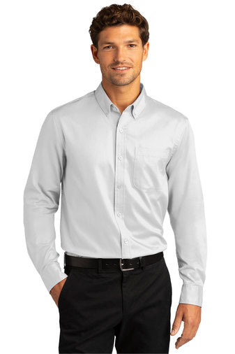 Port Authority® Long Sleeve SuperPro React™ Twill Shirt W808