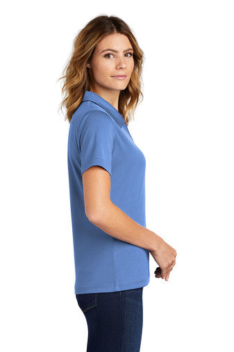 Sport-Tek® Ladies Dri-Mesh® L469 V-Neck Polo Side