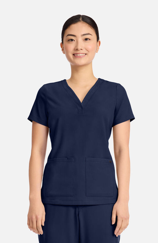 Quest by Healing Hands Women's HH751 Briana Y-Neck Scrub Top