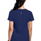 Healing Hands 360 Carly V-Neck Top Navy Back