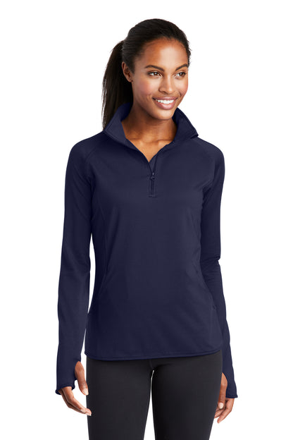 Sport-Tek LST850 Women's 1/2 zip pullover - Drake University