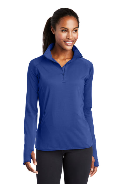 Sport-Tek LST850 Women's 1/2 zip pullover - Drake University