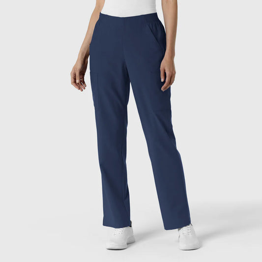 W123 Women's 5145-Navy Cargo Utility Scrub Pant