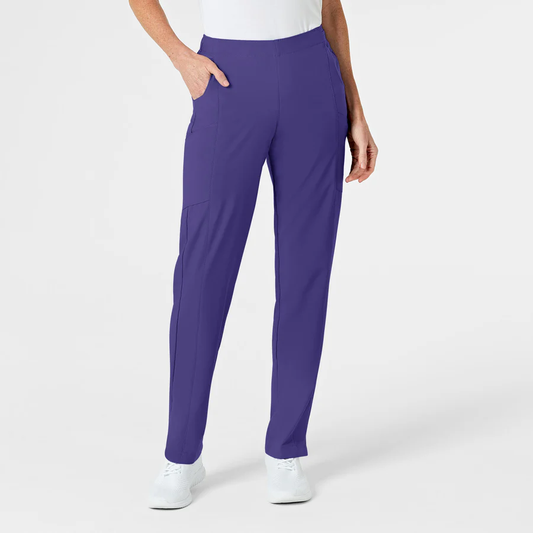 W123 Women's 5155 Flat Front Cargo Scrub Pant