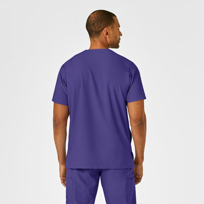 WonderWink W123 Men's 6355 Scrub Top Grape Back