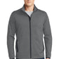 Sport-Tek® Sport-Wick® Stretch Contrast Full-Zip Jacket Grey