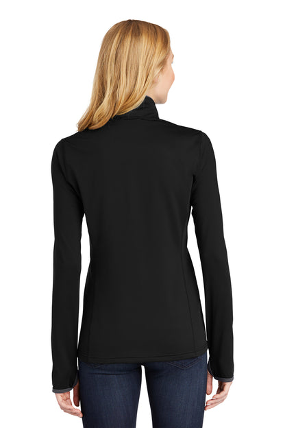 Sport-Tek® LST853 Ladies Sport-Wick® Stretch Contrast Full-Zip Jacket Back