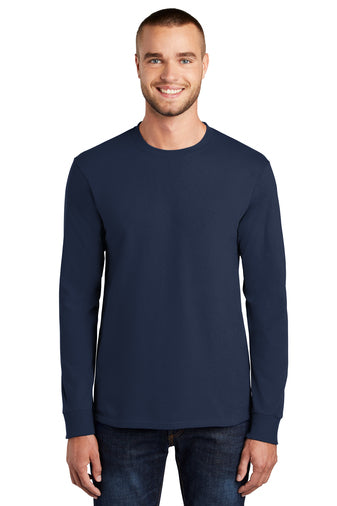 Port & Company® PC61LS Long Sleeve Essential Tee Navy