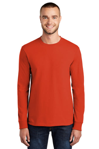 Port & Company® PC61LS Long Sleeve Essential Tee Orange