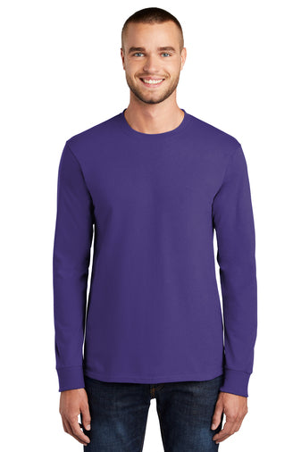 Port & Company® PC61LS Long Sleeve Essential Tee Purple