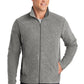 Port Authority® F235 Heather Microfleece Full-Zip Jacket Pearl Grey