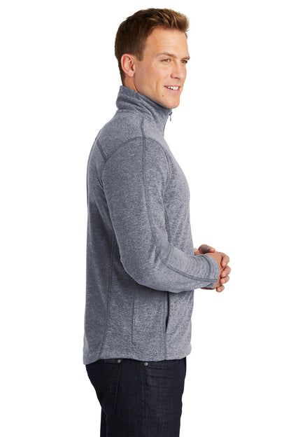 Port Authority® F235 Heather Microfleece Full-Zip Jacket Side