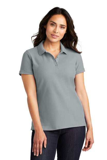 Port Authority® L100 Ladies Core Classic Pique Polo Gusty Grey