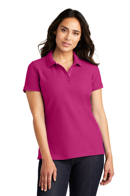 Port Authority® L100 Ladies Core Classic Pique Polo Pink