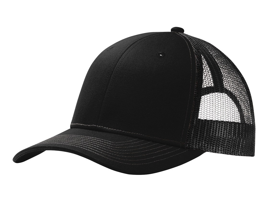 Port Authority® C112 Snapback Trucker Cap Black