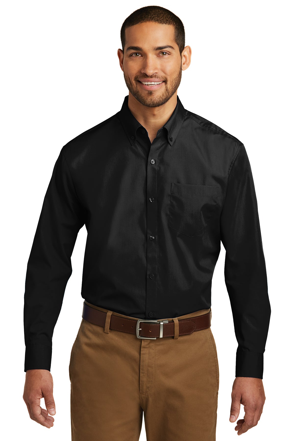 Port Authority® Tall Long Sleeve Carefree Poplin Shirt TW100