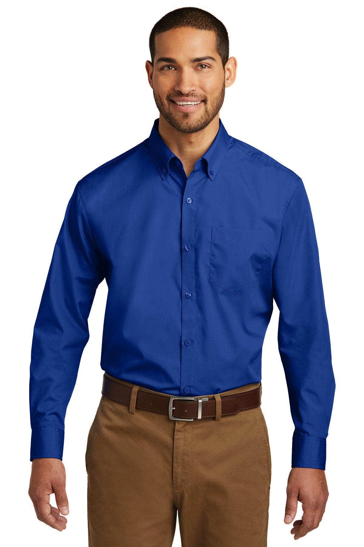 Port Authority® Tall Long Sleeve Carefree Poplin Shirt TW100