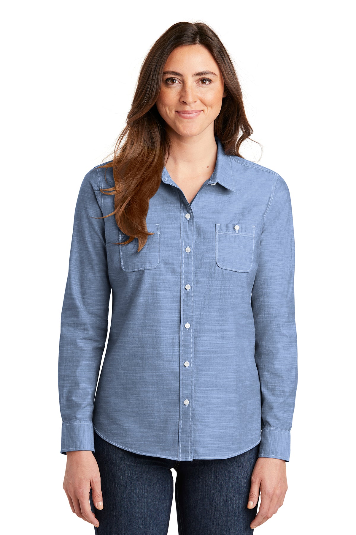 Port Authority® Women's Slub Chambray Shirt LW380