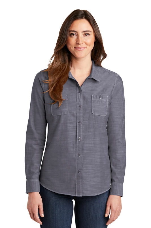 Port Authority® Women's Slub Chambray Shirt LW380