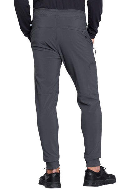 Cherokee Infinity CK004A Men's Jogger Scrub Pant Pewter Back