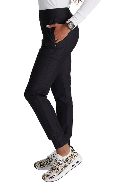 Cherokee Form CK092 Women's Mid-Rise Jogger Scrub Pant Side