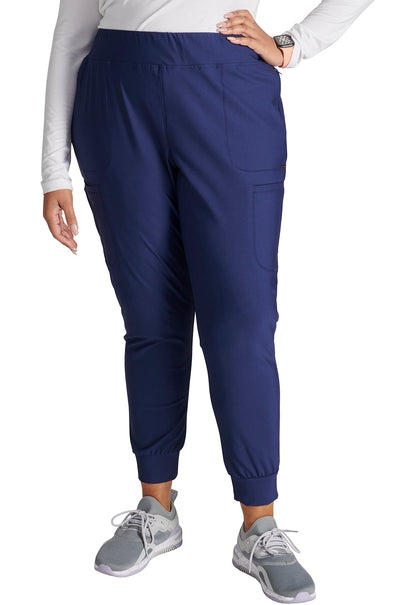 Cherokee Form CK092 Women's Mid-Rise Jogger Scrub Pant Navy