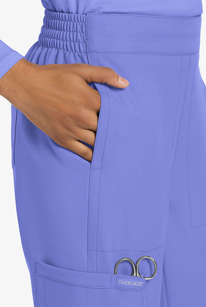 Cherokee Workwear Originals CK273 Ultra Women's 5-Pocket Drawstring Jogger Scrub Pants - Tall | Nurse Aid Students