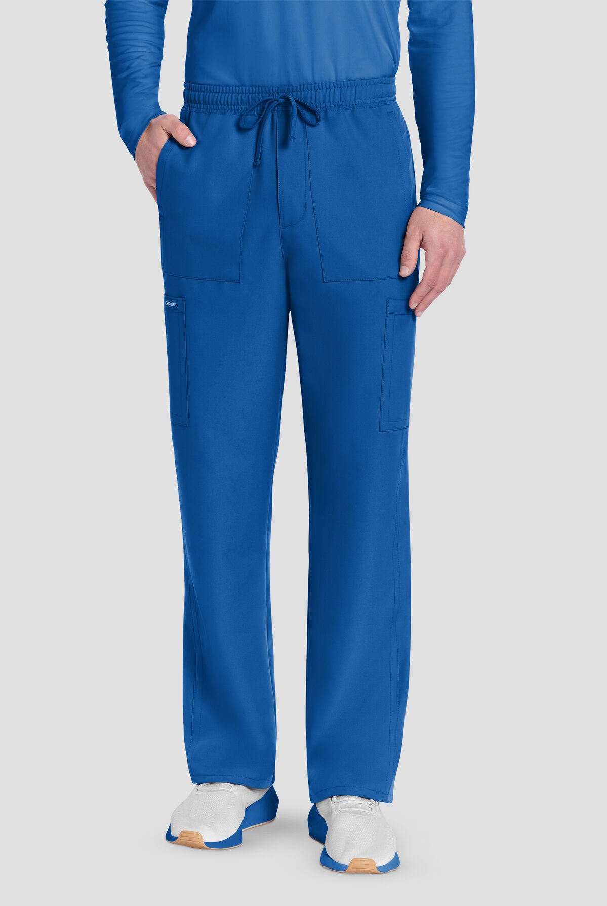 Cherokee Workwear Originals CK279A Ultra Men's 6-Pocket Straight Leg Drawstring Cargo Scrub Pants | Nursing